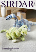 Load image into Gallery viewer, Knitting Pattern: Dinosaurs in DK Yarn
