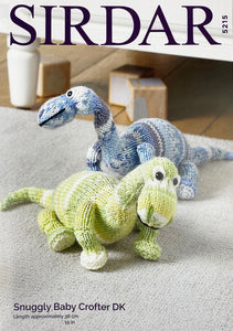 Knitting Pattern: Dinosaurs in DK Yarn