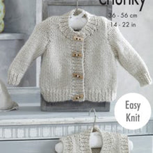 Load image into Gallery viewer, Knitting Pattern: Baby Cardigans and Baby Waistcoats for 0-2 Years
