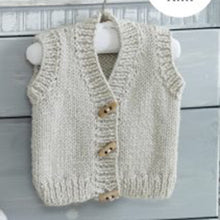Load image into Gallery viewer, Knitting Pattern: Baby Cardigans and Baby Waistcoats for 0-2 Years
