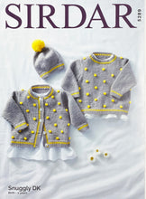 Load image into Gallery viewer, SALE: Knitting Pattern: Baby Cardigan, Sweater and Hat for 0-2 Years
