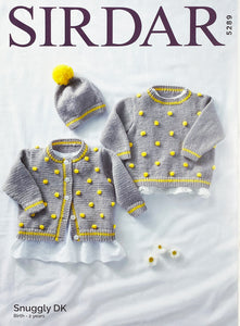 Knitting Pattern: Baby Cardigan, Sweater and Hat for 0-2 Years
