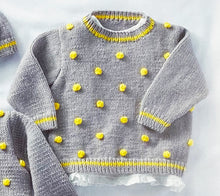 Load image into Gallery viewer, SALE: Knitting Pattern: Baby Cardigan, Sweater and Hat for 0-2 Years
