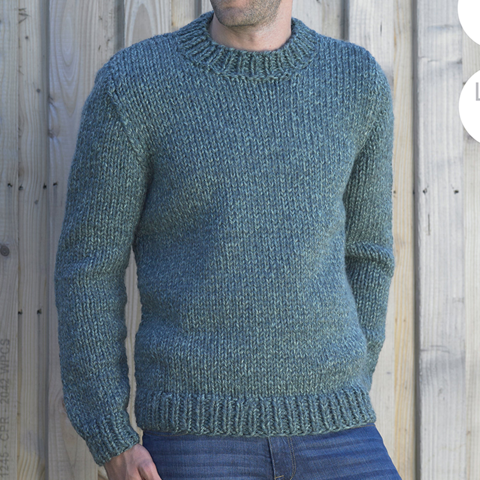 Knitting Pattern: Super Chunky Sweater and Waistcoat for Men – YardandYarn