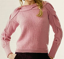 Load image into Gallery viewer, Knitting Pattern: Sweater with Cable Detail in Merino DK Yarn
