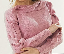 Load image into Gallery viewer, Knitting Pattern: Sweater with Cable Detail in Merino DK Yarn
