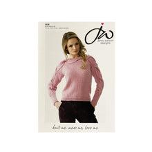 Load image into Gallery viewer, Knitting Pattern: Sweater with Cable Detail in Merino DK Yarn
