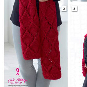 SALE: Knitting Pattern: Lace Scarves in Super Chunky Yarn