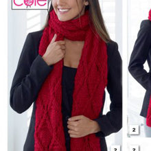 Load image into Gallery viewer, SALE: Knitting Pattern: Lace Scarves in Super Chunky Yarn
