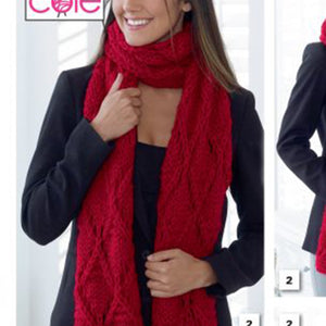 Knitting Pattern: Lace Scarves in Super Chunky Yarn