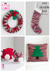 Knitting Pattern: Christmas Decorations in Sparkle Yarn