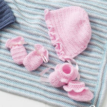 Load image into Gallery viewer, Crochet Pattern: Baby Hats, Bootees, Mitts and Blanket for Preemie to 2 Years
