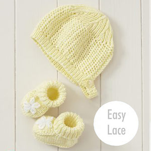 Knitting Pattern: Baby Hat and Bootee Sets for Premature to 2 Years