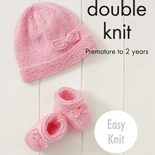 Load image into Gallery viewer, SALE: Knitting Pattern: Baby Hat and Bootee Sets for Premature to 2 Years
