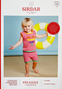 NEW Knitting Pattern: Shorts and Vest in DK Yarn for Babies 0-24 Months