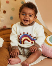 Load image into Gallery viewer, NEW Knitting Pattern: Shorts Suit with Rainbow in 4 Ply Yarn for Babies 0-24 Months
