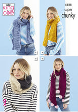 Load image into Gallery viewer, Knitting Pattern: Scarves in Super Chunky Yarn

