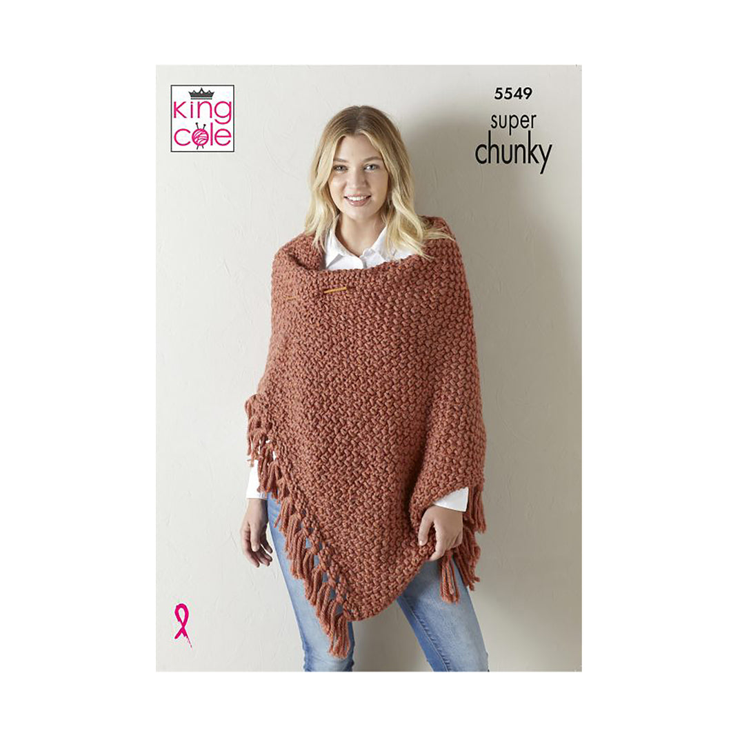 Knitting Pattern: Ladies Wrap, Hat and Scarf in Super Chunky Yarn