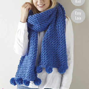 Knitting Pattern: Ladies Wrap, Hat and Scarf in Super Chunky Yarn