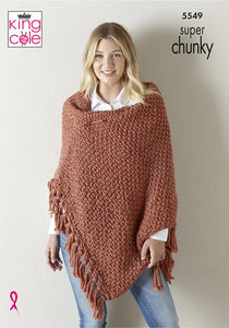 Knitting Pattern: Ladies Wrap, Hat and Scarf in Super Chunky Yarn