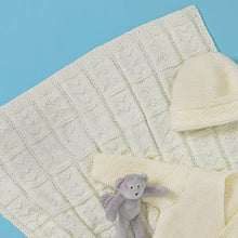 Load image into Gallery viewer, Knitting Pattern: Baby Cardigan, Hat, Bootees, Blanket for Preemie to 2 Years
