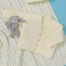 Load image into Gallery viewer, Knitting Pattern: Baby Cardigan, Hat, Bootees, Blanket for Preemie to 2 Years
