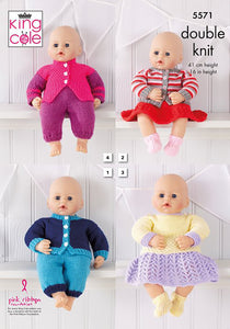 Knitting Pattern: Doll Clothes in DK Yarn