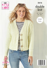 Load image into Gallery viewer, Knitting Pattern: Ladies Summer Cable Cardigans in Cotton DK Yarn
