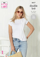 Load image into Gallery viewer, Knitting Pattern: Ladies Summer Cable Sweater and Top in DK Yarn
