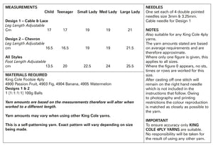 Knitting Pattern: Socks for Adults and Kids in 4 Ply Yarn