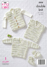 Load image into Gallery viewer, Knitting Pattern: Baby Cardigan, Waistcoat, Sweater, Tank Top and Bootees for Premature to 24 Months
