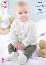 Load image into Gallery viewer, Knitting Pattern: Baby Cardigan, Waistcoat, Sweater, Tank Top and Bootees for Premature to 24 Months
