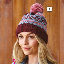 Load image into Gallery viewer, Knitting Pattern: Aran Sweater and Hats for Women
