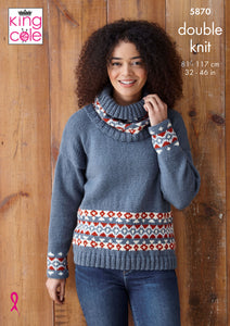 Knitting Pattern: Ladies Sweaters, Cowl and Hat