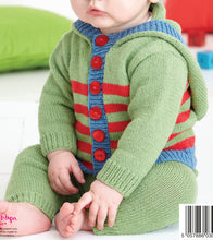 Load image into Gallery viewer, Knitting Pattern: Baby Set in 4 Ply Cotton Yarn for 0-24 Months
