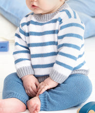 Load image into Gallery viewer, Knitting Pattern: Baby Set in 4 Ply Cotton Yarn for 0-24 Months
