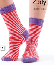 Load image into Gallery viewer, Knitting Pattern: Adult Socks in Cotton Socks 4 Ply Yarn
