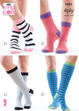 Load image into Gallery viewer, Knitting Pattern: Adult Socks in Cotton Socks 4 Ply Yarn
