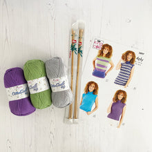 Load image into Gallery viewer, Knitting Kit: Summer Tops for Ladies in Cotton 4 Ply Yarn
