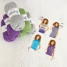Load image into Gallery viewer, Knitting Kit: Summer Tops for Ladies in Cotton 4 Ply Yarn
