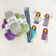 Load image into Gallery viewer, Knitting Kit: Summer Tops for Ladies in Cotton 4 Ply Yarn

