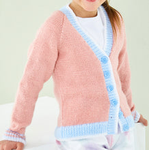 Load image into Gallery viewer, Knitting Pattern: Sweater and Cardigan for Ladies and Girls in DK Yarn
