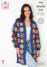 Load image into Gallery viewer, Crochet Pattern: Granny Squares Cardigan
