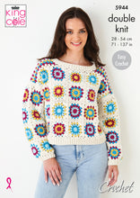 Load image into Gallery viewer, Crochet Pattern: Sweater in Granny Squares
