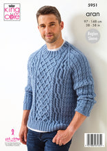 Load image into Gallery viewer, Knitting Pattern: Men&#39;s Aran Sweater
