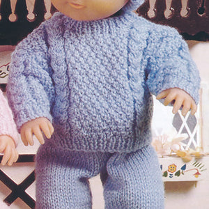 Knitting Pattern: Doll and Preemie Baby Clothes in DK Yarn
