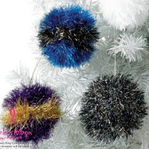 Knitting Pattern: Christmas Trees and Baubles in Tinsel Chunky Yarn
