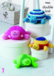 Knitting Pattern: Tortoise Knitted Toys in DK Yarn