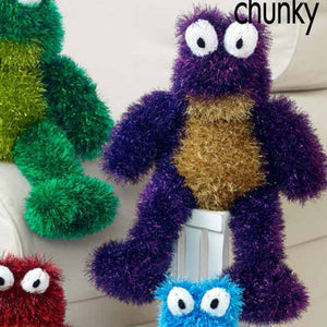 Knitting Pattern: Frog in Tinsel Chunky Yarn