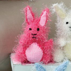 Knitting Pattern: Rabbits in Tinsel Chunky Yarn